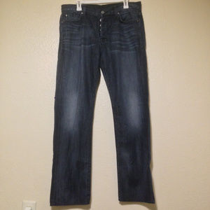 7 For All Mankind 36 X 33 Denim Button Fly